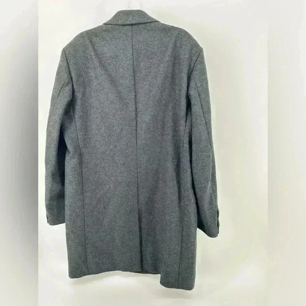 NWT DOLCE & GABBANA Coat Jacket Grey Wool Single Breasted IT54/US44/XXL $3000